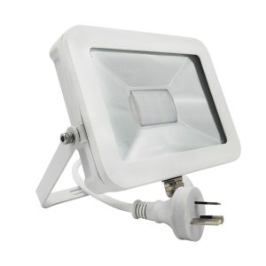 Adjustable Slim 240V 20W LED Floodlight - White Finish / Natural White LED - Tablet4A