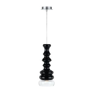 Dorita 1 Light Pendant Black - DORITA PE-BK