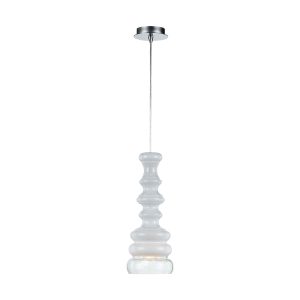 Dorita 1 Light Pendant White - DORITA PE-WH