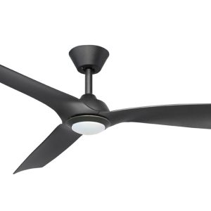 Trinidad II 52" DC Ceiling Fan With Remote & LED Light Black - FC528133BB