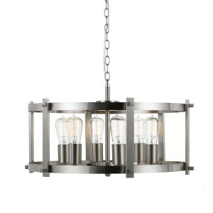 Finley 6 Light Pendant Large Matt Nickel - FINLEY PE60-NK