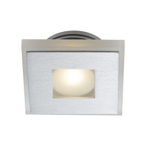 Lima 3 Watt Square LED Step Light Aluminium / Warm White - LIMA 3S-AL83