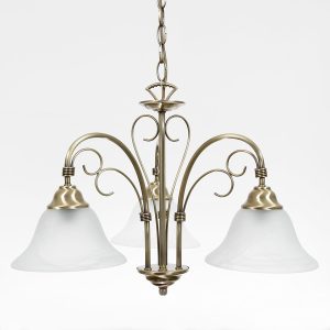 Luca 3 Light Chandelier Antique Brass - MC2723AB