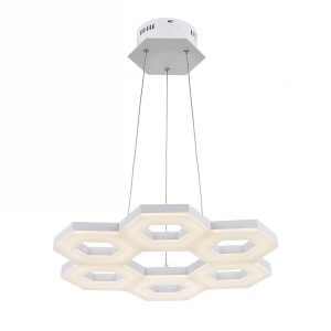 Tigra 42 Watt Dimmable LED Pendant Small White / Cool White - Tigra PE54-WH