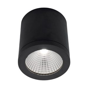 Cooper 10W Dimmable LED Dimmable Surface Mounted Downlight Black / Warm White - MD5010BLK/3