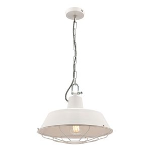 Royce Metal Pendant Light Matt White - MG9731WHT