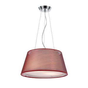 Rachel 2 Light Pendant Small Red - Rachel PE40-RD