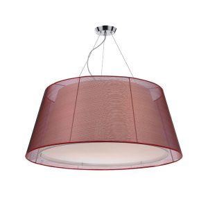 Rachel 5 Light Pendant Large Red - Rachel PE90-RD