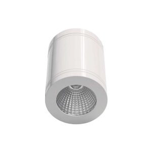 Cylindrical 240V 13W LED Ceiling Light - White Finish / Natural White LED - Surface14