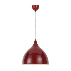 Tito 1 Light Large Red Pendant