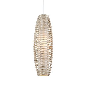 Tribe 1 Light Pendant Large White - Tribe PE28-WH