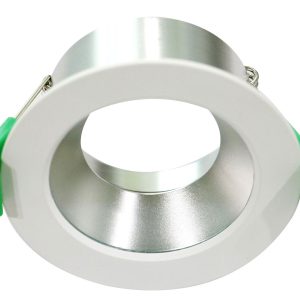 Architectural LED Fixed Downlight Frame Only Matt White / Silver - ARC8