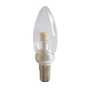 LED 4W Candle Clear B15 3000K - CAN4