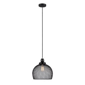 Mesh Large Wine Glass Shape Pendant Black - Cheveux4