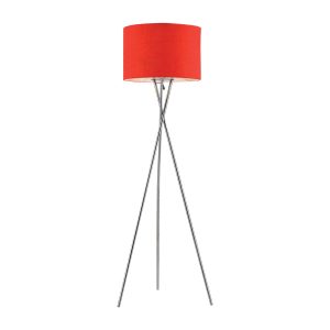 Denise 1 Light Floor Lamp Red - DENISE FL-CHRD