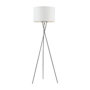 Denise 1 Light Floor Lamp White - DENISE FL-CH+WH