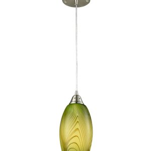 Glass Modern Pendant Green - Glaze2