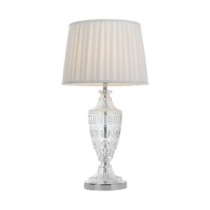 Sigrid 1 Light Table Lamp Chrome / White - Sigrid TL-CHWH