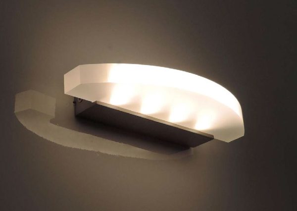 City Range LED Wall Light 4W 3000K Satin Nickel - Sydney