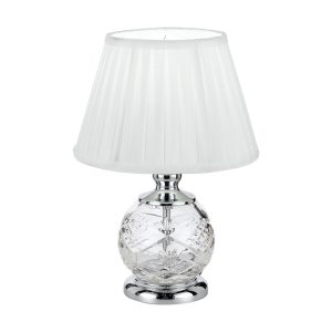 Vivian 1 Light Table Lamp Chrome - VIVIAN TL-CH+WH