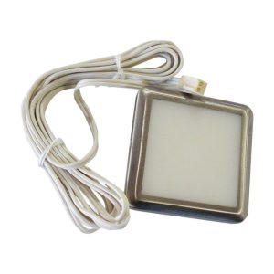 LED Cabinet Light Square 12V DC Satin Chrome / Warm White - CLALEDSQSCUBWW