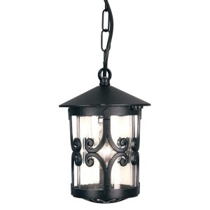 Hereford Porch Chain Lantern Black - BL13B