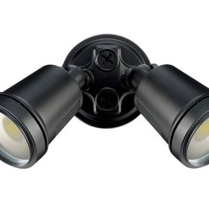 Hunter-III 22W LED Twin Spotlight Black / Cool White - 19242/06