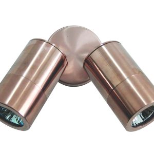 Solid Copper Double Adjustable Spot Light - 240V GU10 - CLA1322L