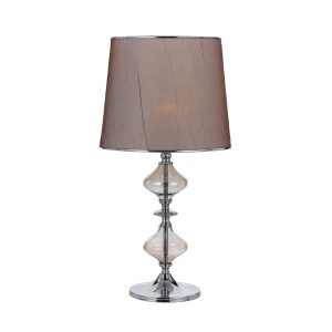 Evelyn 1 Light Table Lamp Chrome - EVELYN TL-CH/TBC