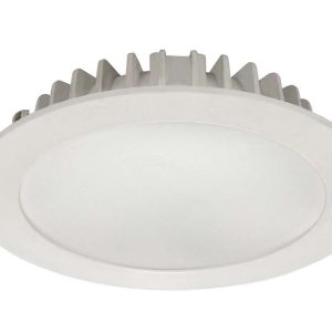 Galaxy Round 12W Dimmable LED Downlight White Frame / Warm White LED - GAL217