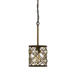 Mimosa 1 Light Pendant Small Aged Brass - MIMOSA PE20-MC