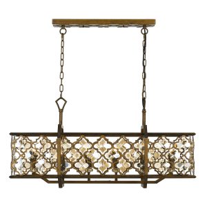 Mimosa 6 Light Island Pendant Aged Brass - MIMOSA PE89-MC