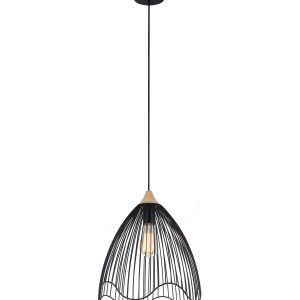 Modern Iron Cone Pendant Black - Spiaggia3