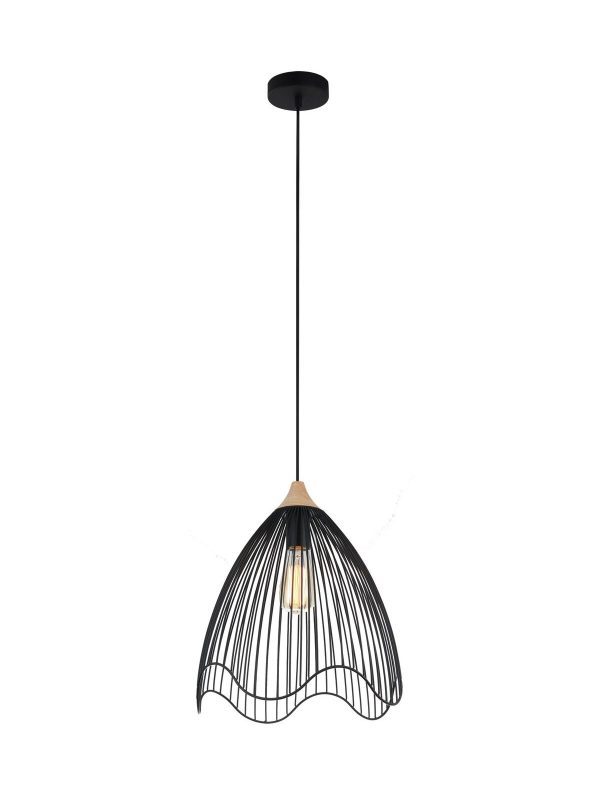 Modern Iron Cone Pendant Black - Spiaggia3