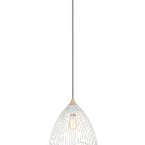 Modern Iron Cone Pendant White - Spiaggia4