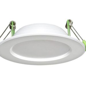 AT9034 Round 12W Dimmable LED Downlight White Frame / Warm White - 11817