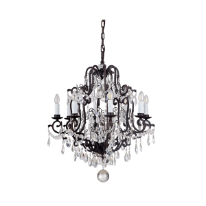 Salzburg 8 Light Crystal Chandelier Bronze - 1000804