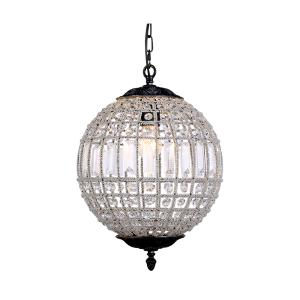 Marseilles Small 1 Light Crystal Ball Bronze - 1000811