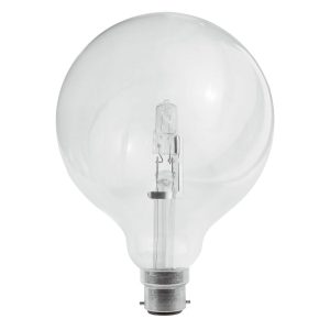 Halogen G125 53W BC Clear Spherical Lamp - CLAHASP53WBCCL