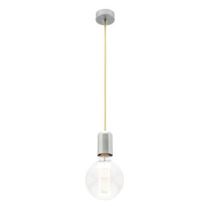 Dream Cord Fabric & Aluminium Lampholder Yellow - MA99/YEL