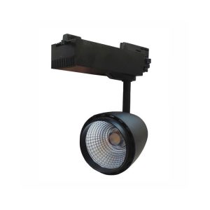 LED 30W 3 Circuit Dimmable Track Light Black Frame / Warm White - TRKBLHDW