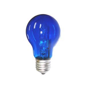 Halogen 28W Dimmable E27 Coloured Globe Blue - CLAHAGLS28WESB