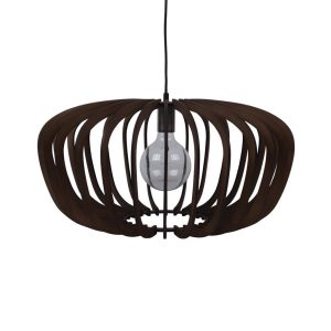 Robin 600mm Timber Pendant Brown - 31011