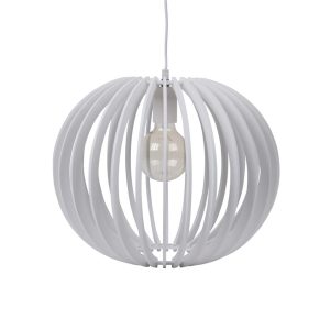 Puffin 400mm Timber Pendant White - 31022