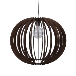 Puffin 600mm Timber Pendant Brown - 31026