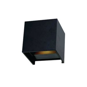 Flip 5 Watt Exterior LED Wall Light Black / Cool White - Flip WB-BK