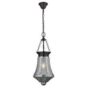 Maya 1 Light Lantern Pendant Grey - 31331