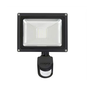 Avenger-II 20W LED DIY Floodlight With Sensor Black / Cool White - 19667/06