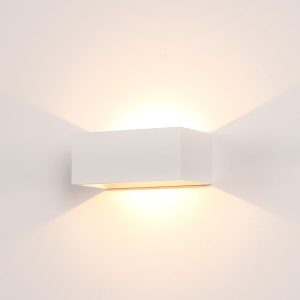 Mia 9 Watt 240V LED Up/Down Wall Light Matt White / Cool White - HV3665C-WHT