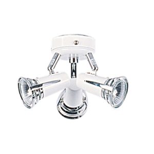 Hopper 3 Light Ceiling Fan Light White - OL58148/3WH